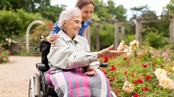 Women in wheelchair