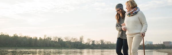 Woman on a river