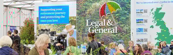 People at a Legal & General stall
