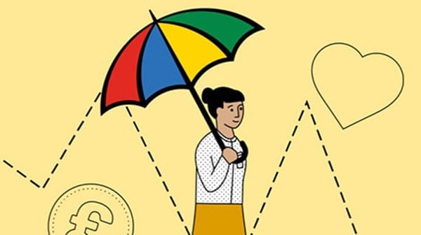 Woman with umbrella