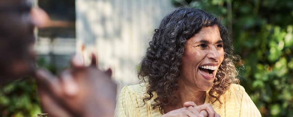 Woman laughing
