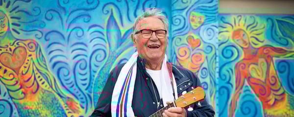 Man with guitar