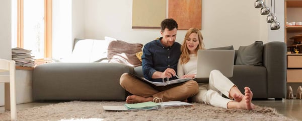Couple on laptop