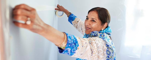 Woman doing DIY