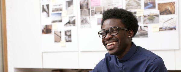 Man laughing