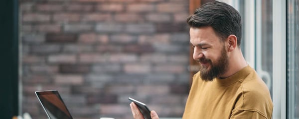 Man on phone