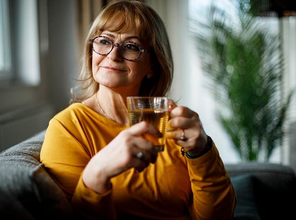 Woman with cup