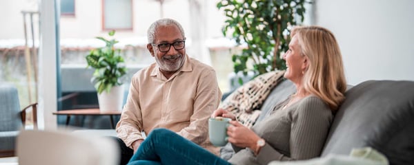 Couple on sofa