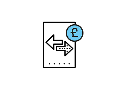 Mortgage exchange icon