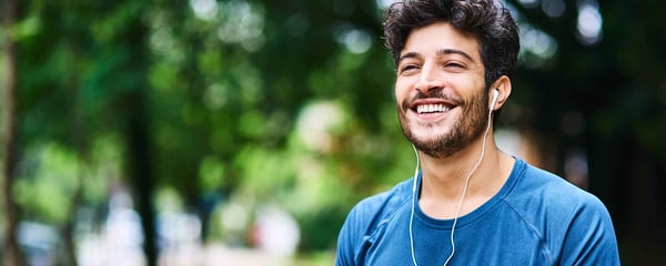 Man with headphones