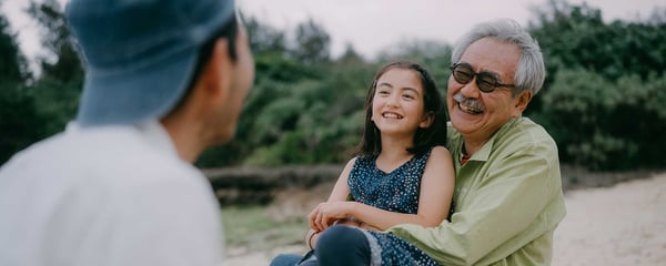 Man with child
