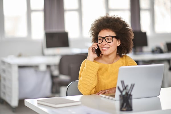 Businesswoman using smart phone