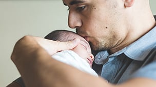Man and baby (simple)
