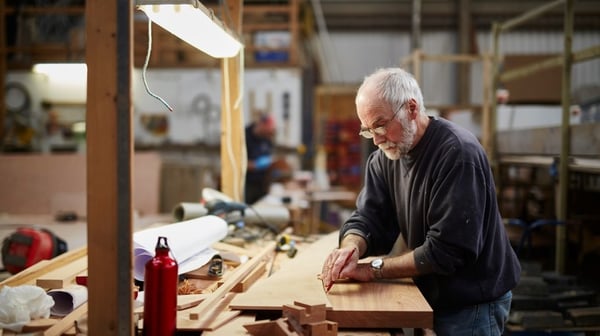 Man working on desk