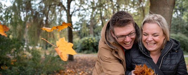 Couple in park