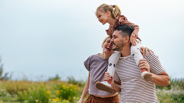 Couple with child