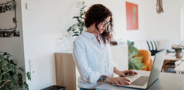 lady working