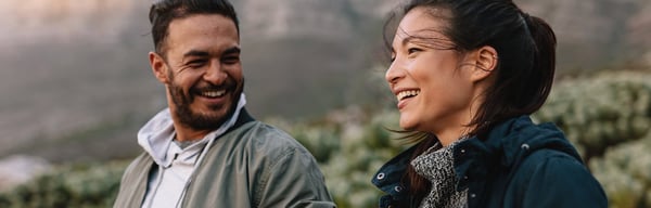 Couple outside