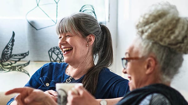 Women laughing