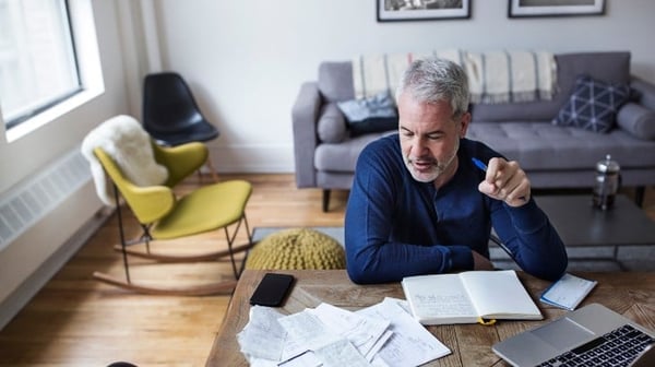 Man reading document