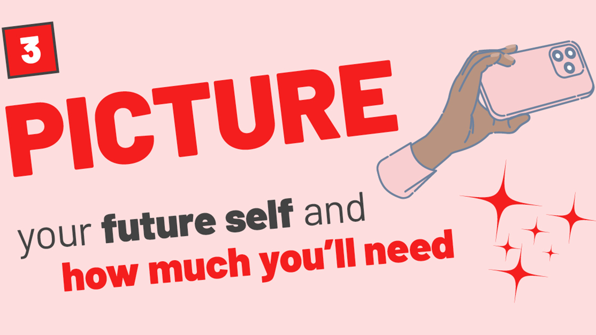 Picture you future self and how much you'll need