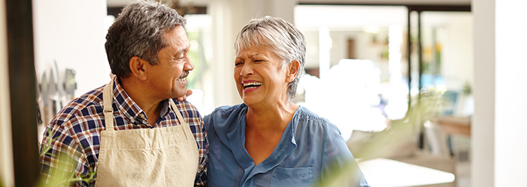 couple in kitchen
