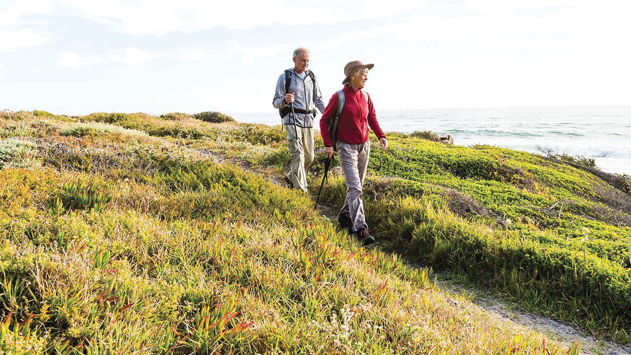 Couple walking