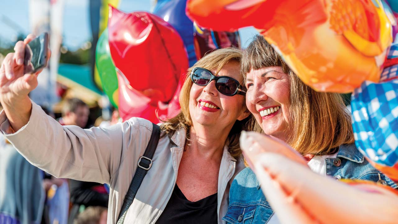 Smiling women