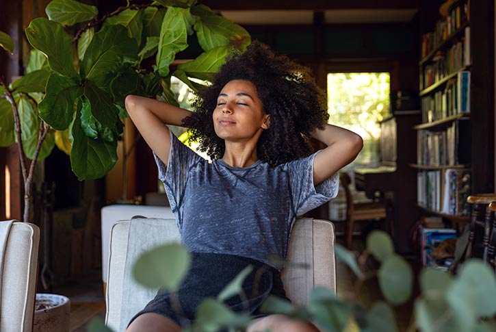 Woman relaxing