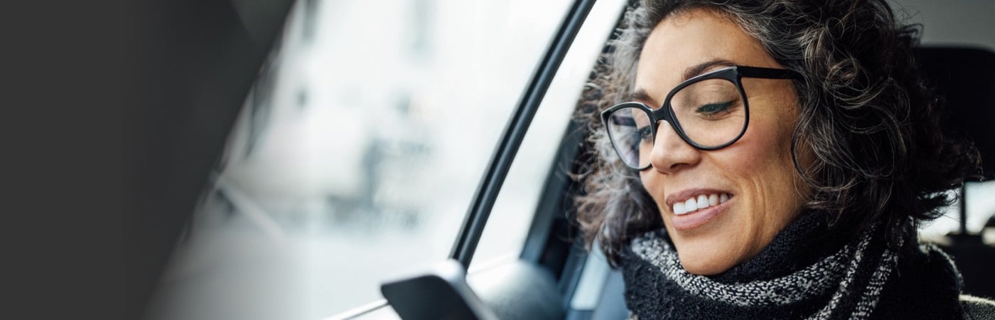 Woman looking at phone