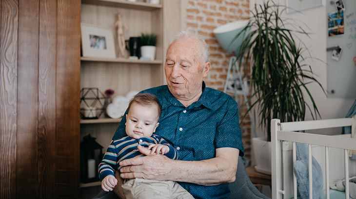Man with child