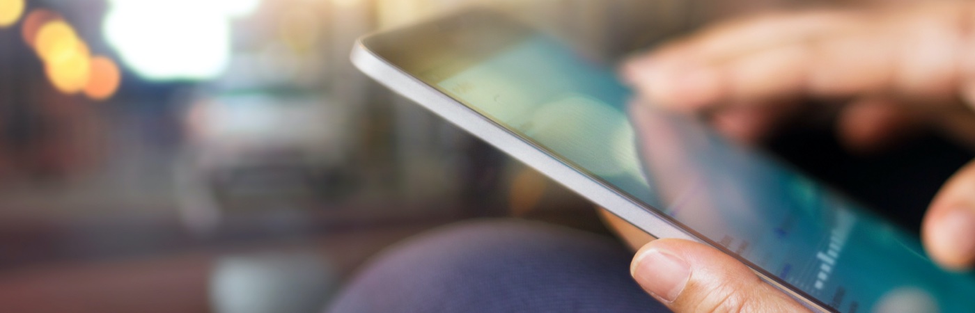 Person using a smartphone