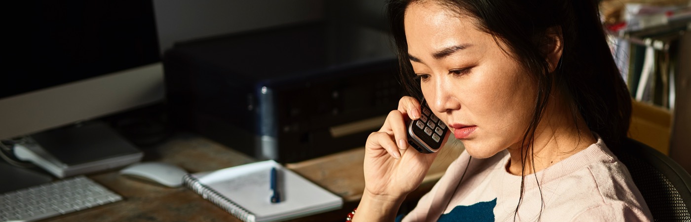 Woman on the phone