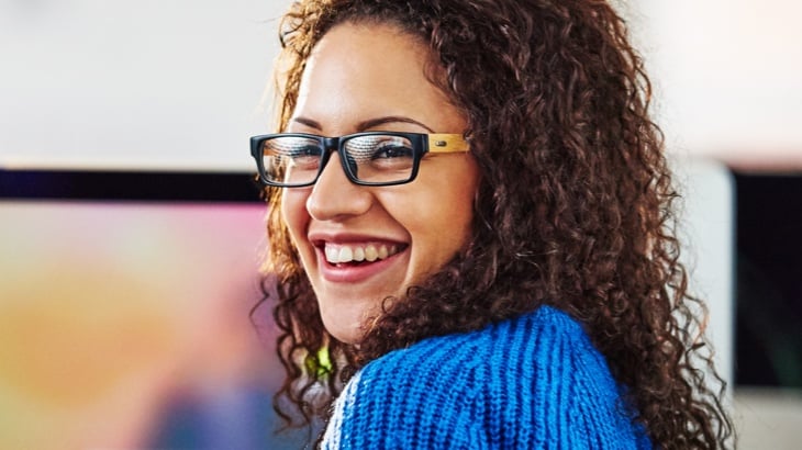 Smiling woman