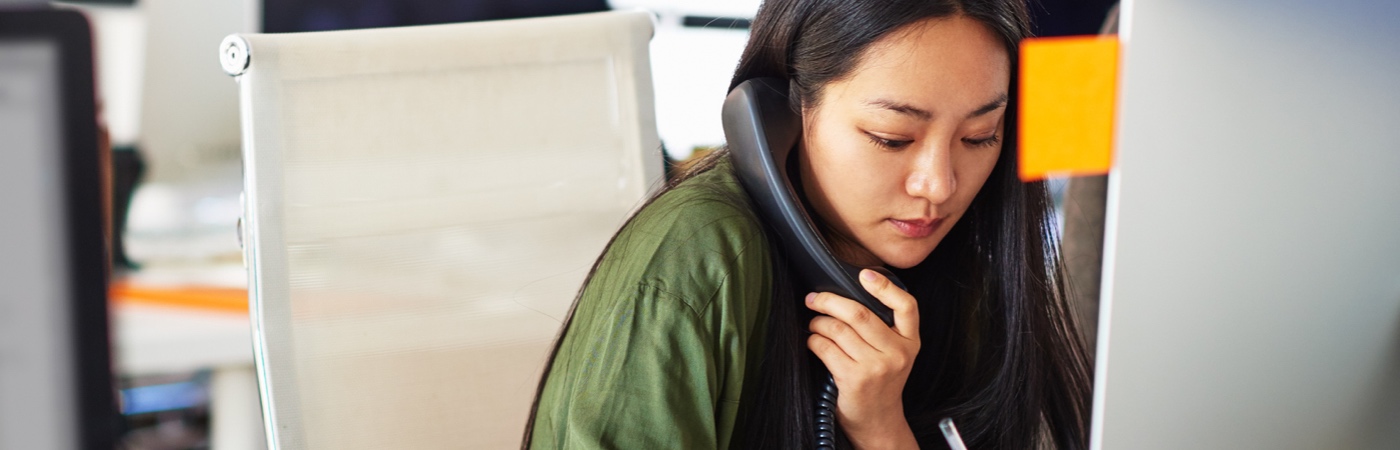 Woman making a phone call