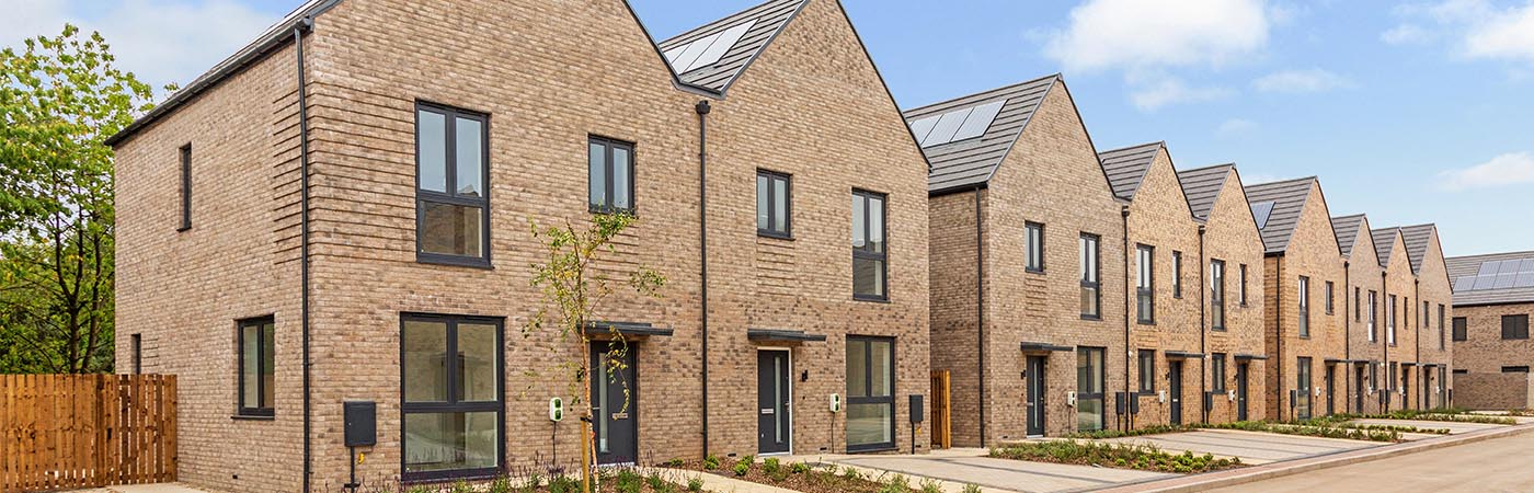 Row of new houses