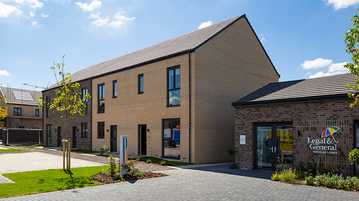 Row of new houses