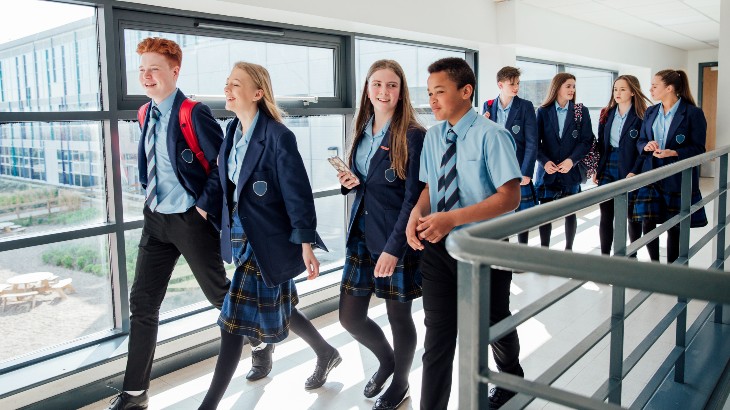 school pupils talking
