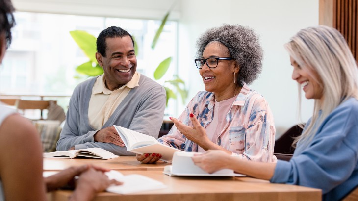 Budget friendly activities or over 50s - book club