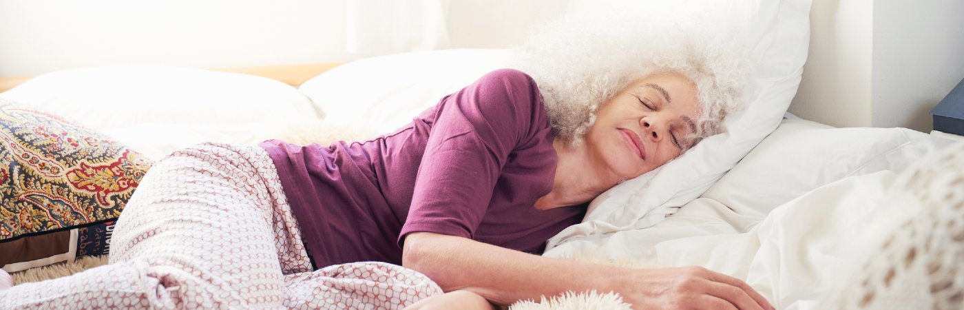 Mature woman sleeping