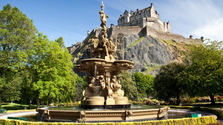 Edinburgh Castle in Scotland