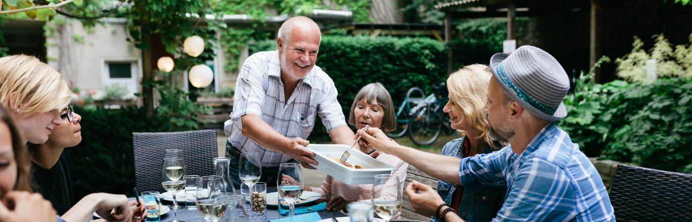 Family spending time at BBQ