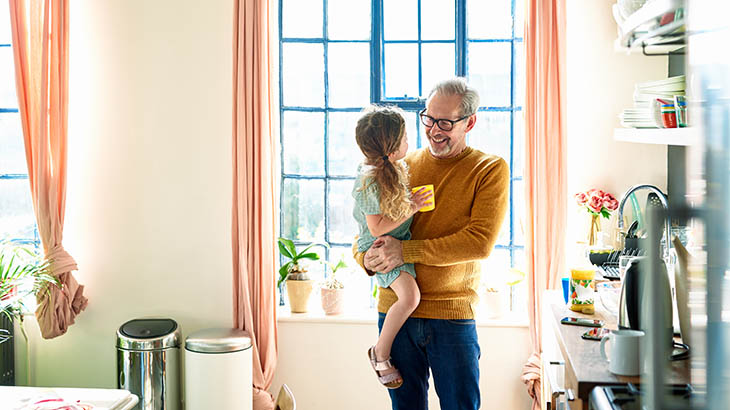 Man with child
