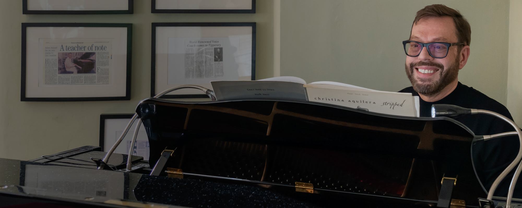 Robert playing piano