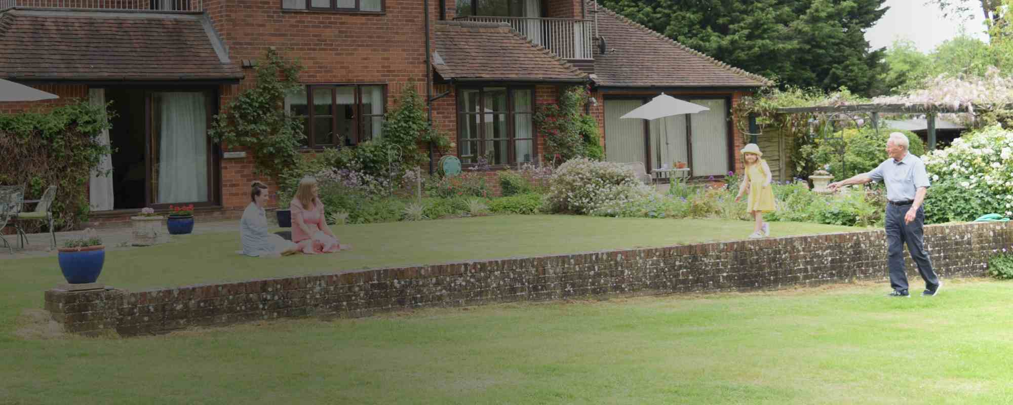 John and June in garden