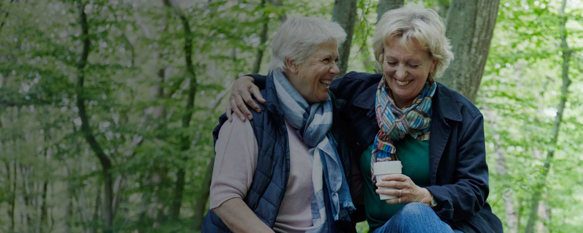 Ladies in woods