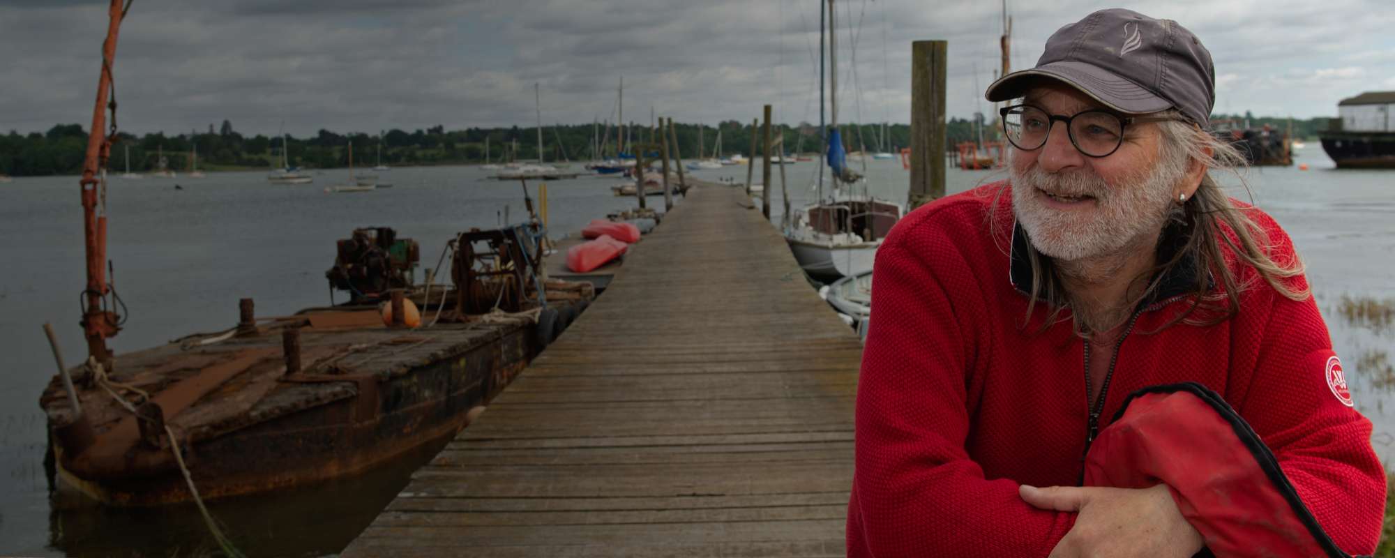 Chris on jetty