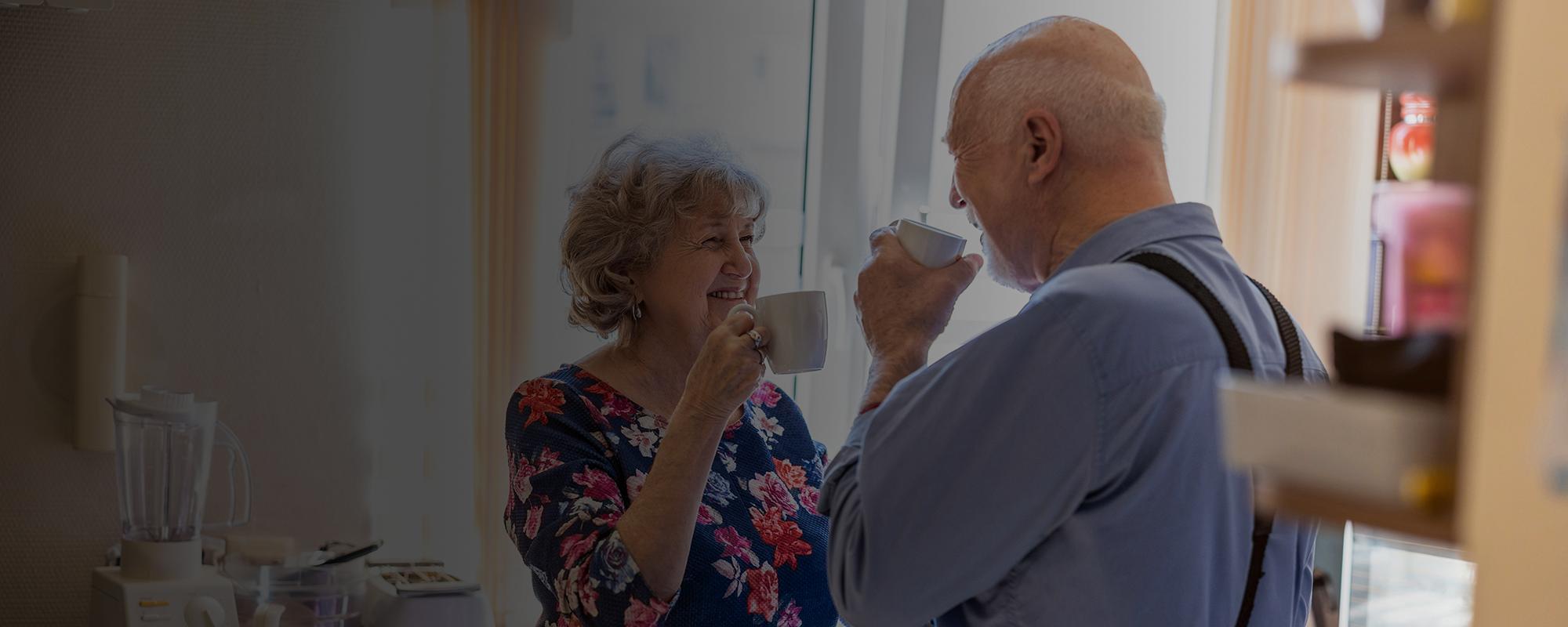 Couple in a kitchen