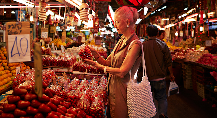 Woman shopping