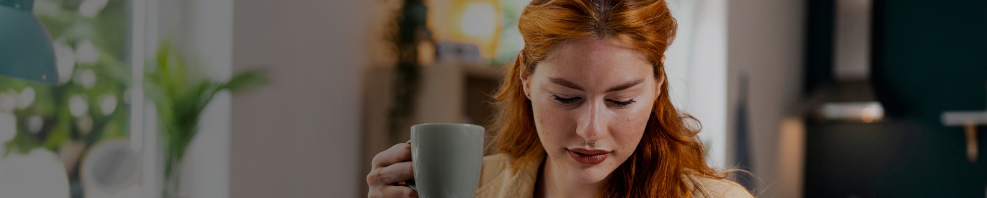 Woman working from home